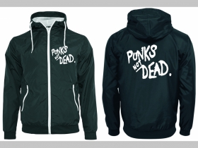 Punks not Dead šuštiaková bunda čierna materiál povrch:100% nylon, podšívka: 100% polyester, pohodlná,vode a vetru odolná